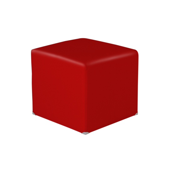 Puff Square 45 Vermelho