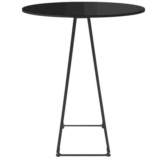 Lunar bar 70 Circular Preto/Preto