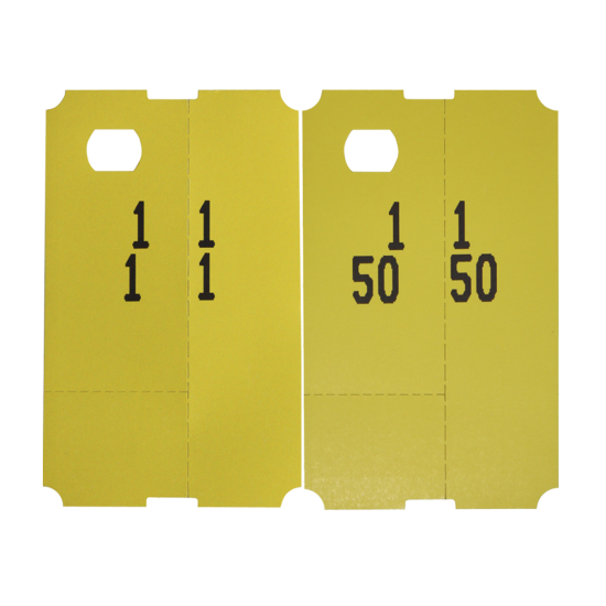 Hanger fiches Pacote (50) Amarelo