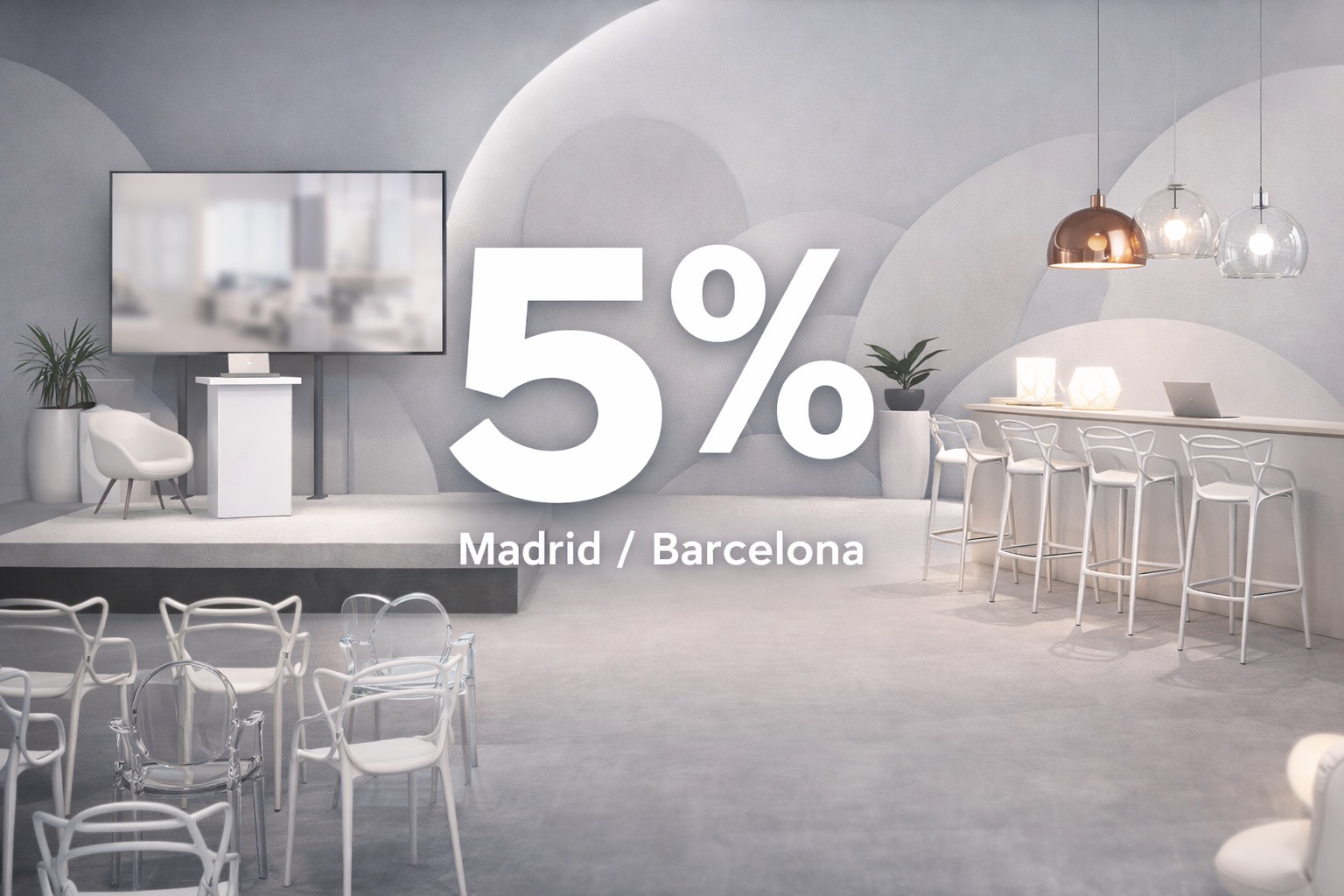 Events Madrid-Barcelona 5%